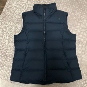 Navy North Face down vest